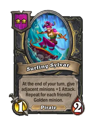 Surfing Sylvar card