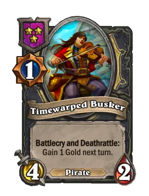 Timewarped Busker card