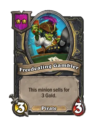 Freedealing Gambler card