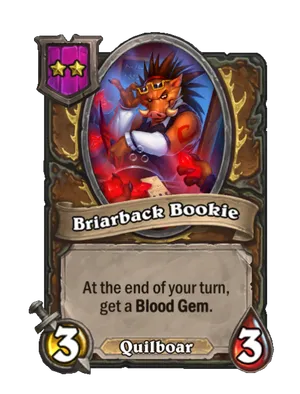 Briarback Bookie card