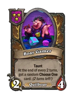 Boar Gamer card render