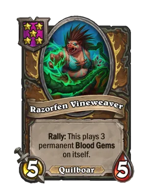 Razorfen Vineweaver card