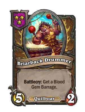 Briarback Drummer card
