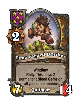 Timewarped Bonker card