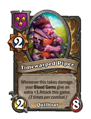 Timewarped Piper card