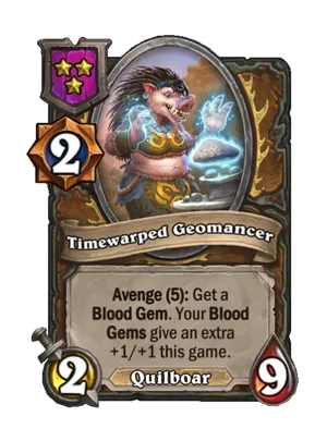 Timewarped Geomancer card