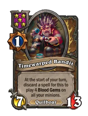 Timewarped Bandit card