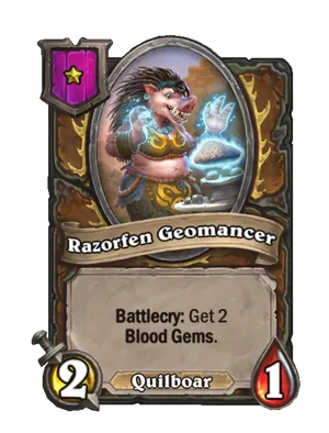 Razorfen Geomancer card