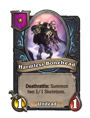 Harmless Bonehead card