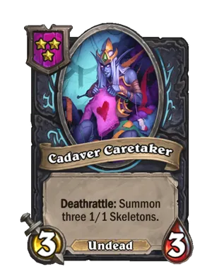 Cadaver Caretaker card