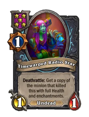 Timewarped Radio Star card