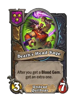 Death's Head Sage card