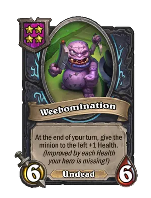 Weebomination card