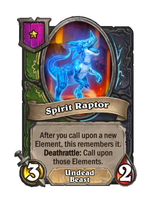 Spirit Raptor card