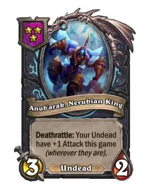Anub'arak, Nerubian King card