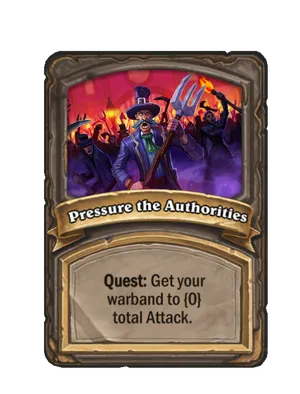 Pressure the Authorities card