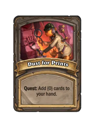 Dust for Prints card