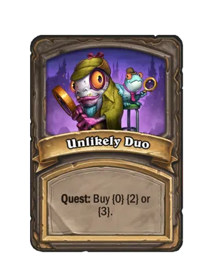 Unlikely Duo card