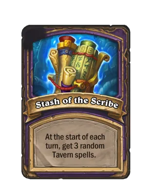 Stash of the Scribe card