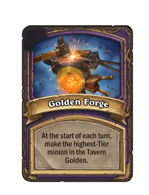 Golden Forge card