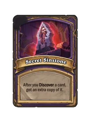 Secret Sinstone card