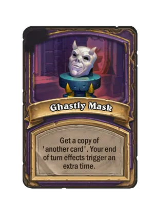 Ghastly Mask card