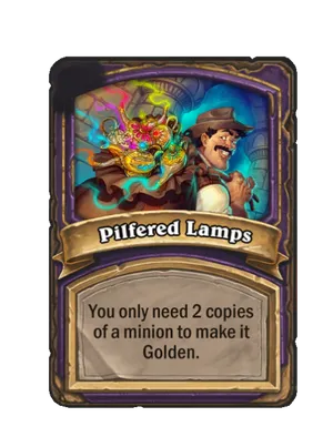 Pilfered Lamps card