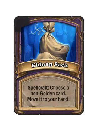 Kidnap Sack card