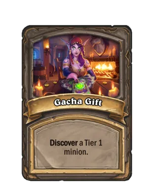 Gacha Gift card render