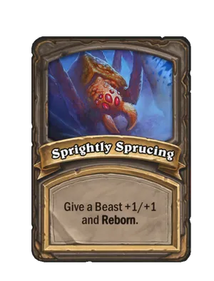 Sprightly Sprucing card