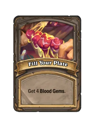 Fill Your Plate card