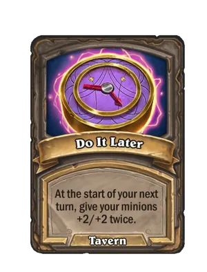 Do It Later card