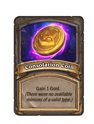 Consolation Coin card