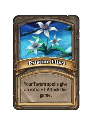 Pristine Lilies card