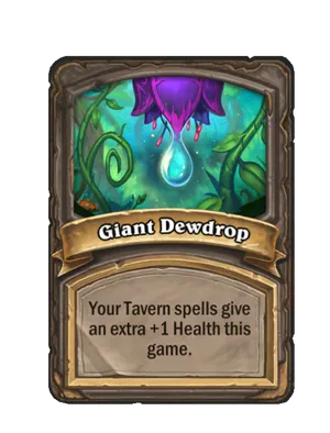 Giant Dewdrop card