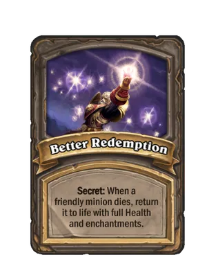 Better Redemption card