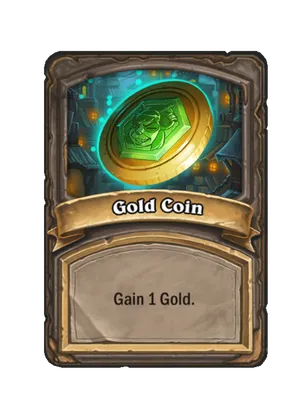Gold Coin card