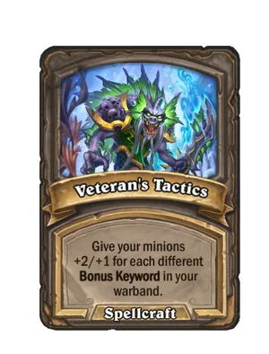 Veteran's Tactics card