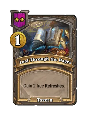 Leaf Through the Pages card