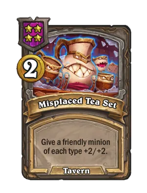 Misplaced Tea Set card
