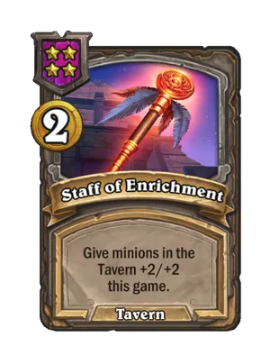 Staff of Enrichment card