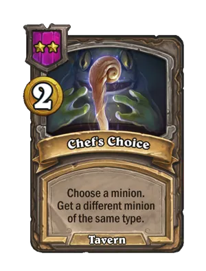 Chef's Choice card