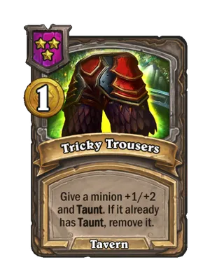 Tricky Trousers card