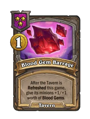 Blood Gem Barrage card