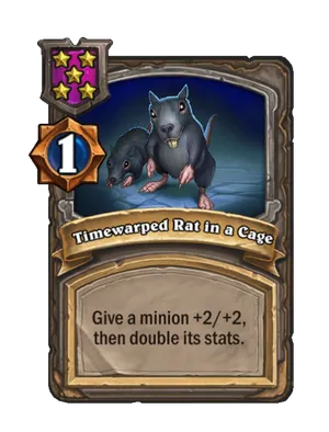 Timewarped Rat in a Cage card