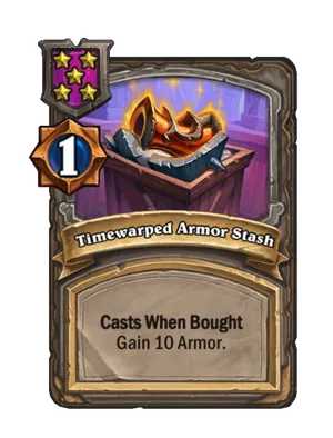 Timewarped Armor Stash card