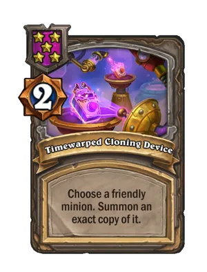 Timewarped Cloning Device card