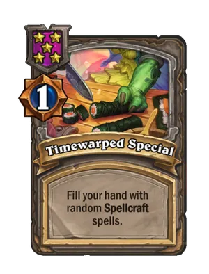 Timewarped Special card