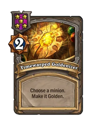 Timewarped Goldenizer card