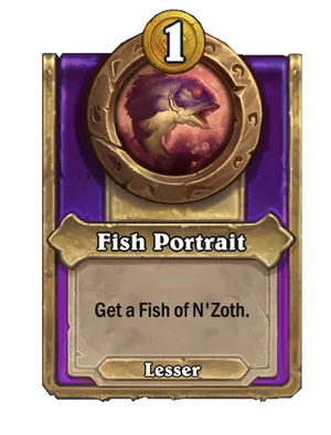 Fish Portrait card